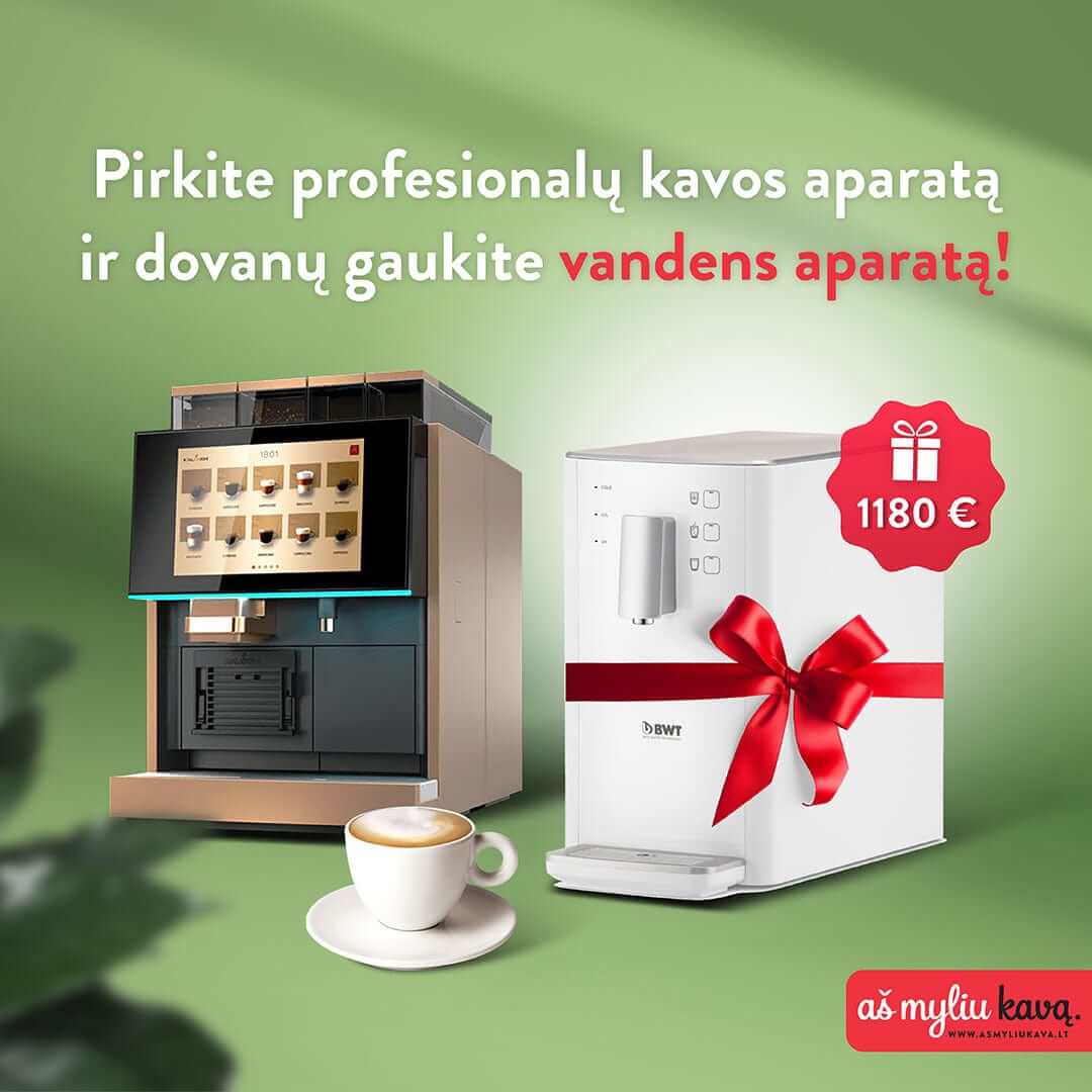 Pirkite kavos aparatą ir gaukite nemokamai vandens aparatą savo biurui!