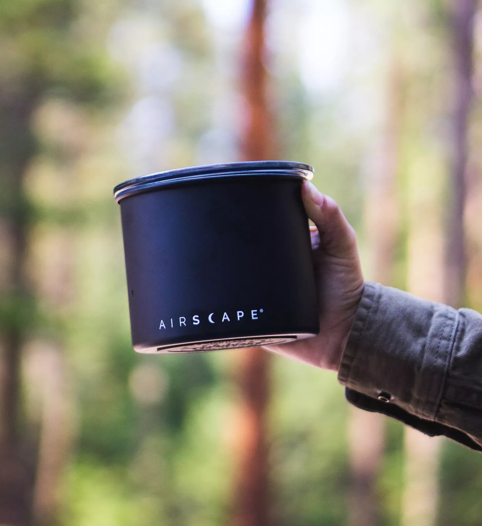 Airscape vakuuminis indas kavai, juodas 0.25L Airscape