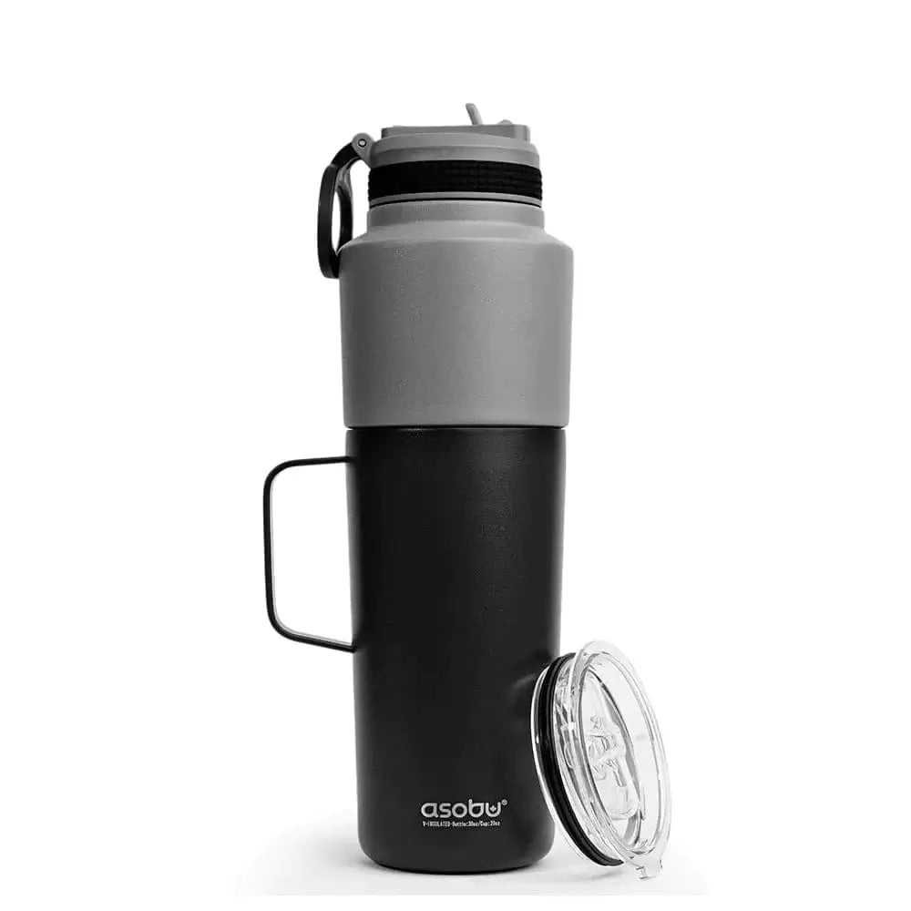 Juoda Termo puodelis Asobu Twin Pack 600/900 ml, TWP33 baltas Asobu