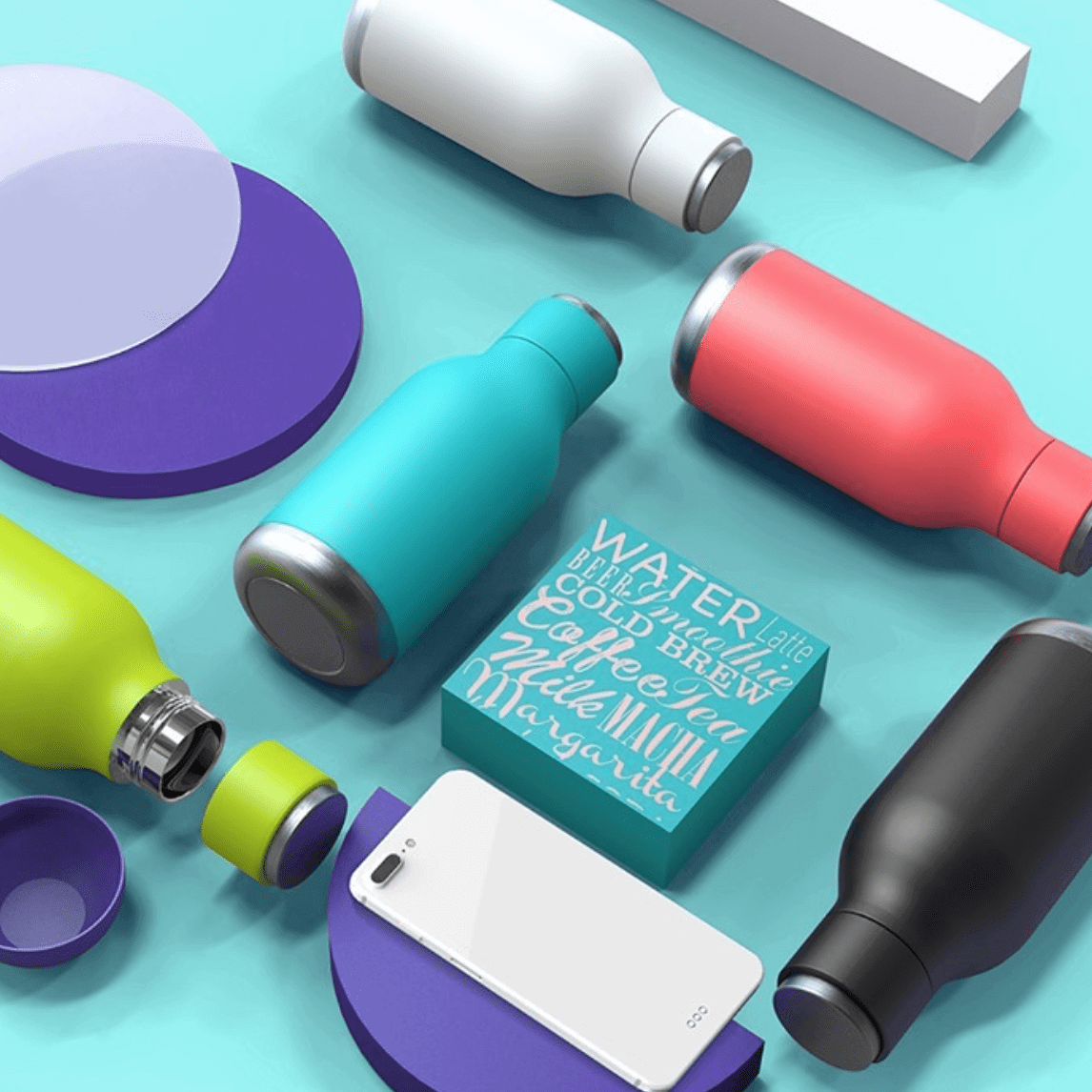 Termo butelis Asobu Urban 460 ml, baltas Asobu