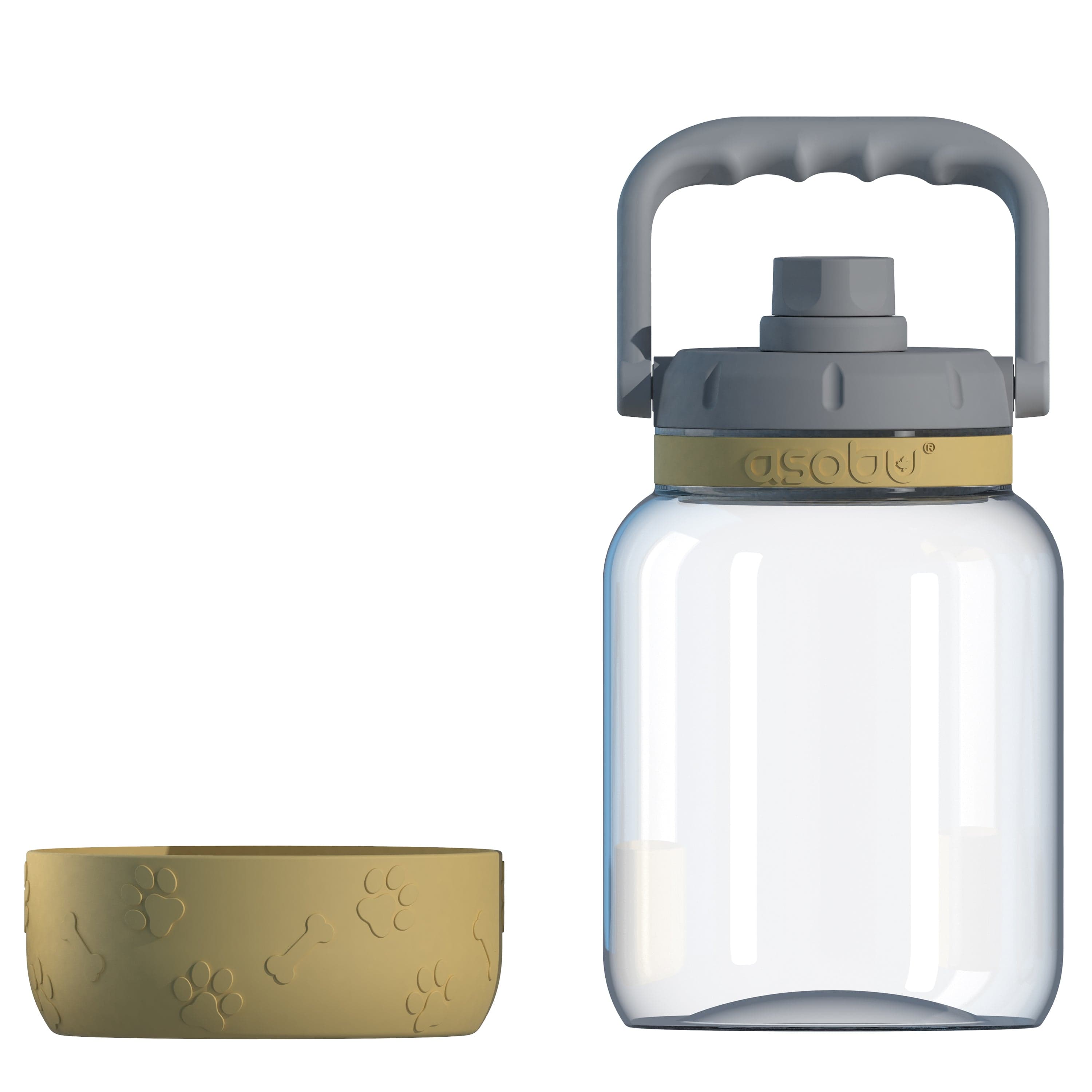 Vandens butelis Asobu Barkley, 1 L TWB21 garstyčių geltonos spalvos Asobu