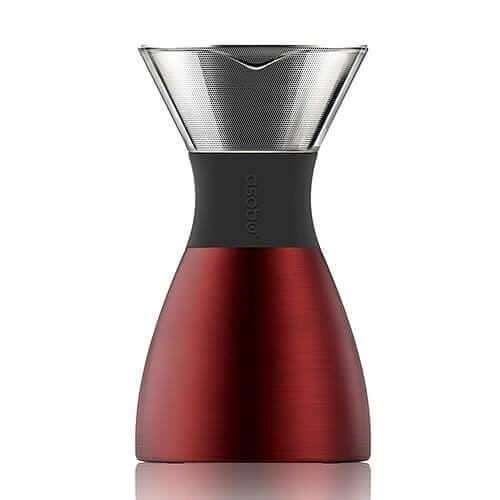 Raudona Kavinukas Asobu Pour Over, juodas, 1 L Asobu