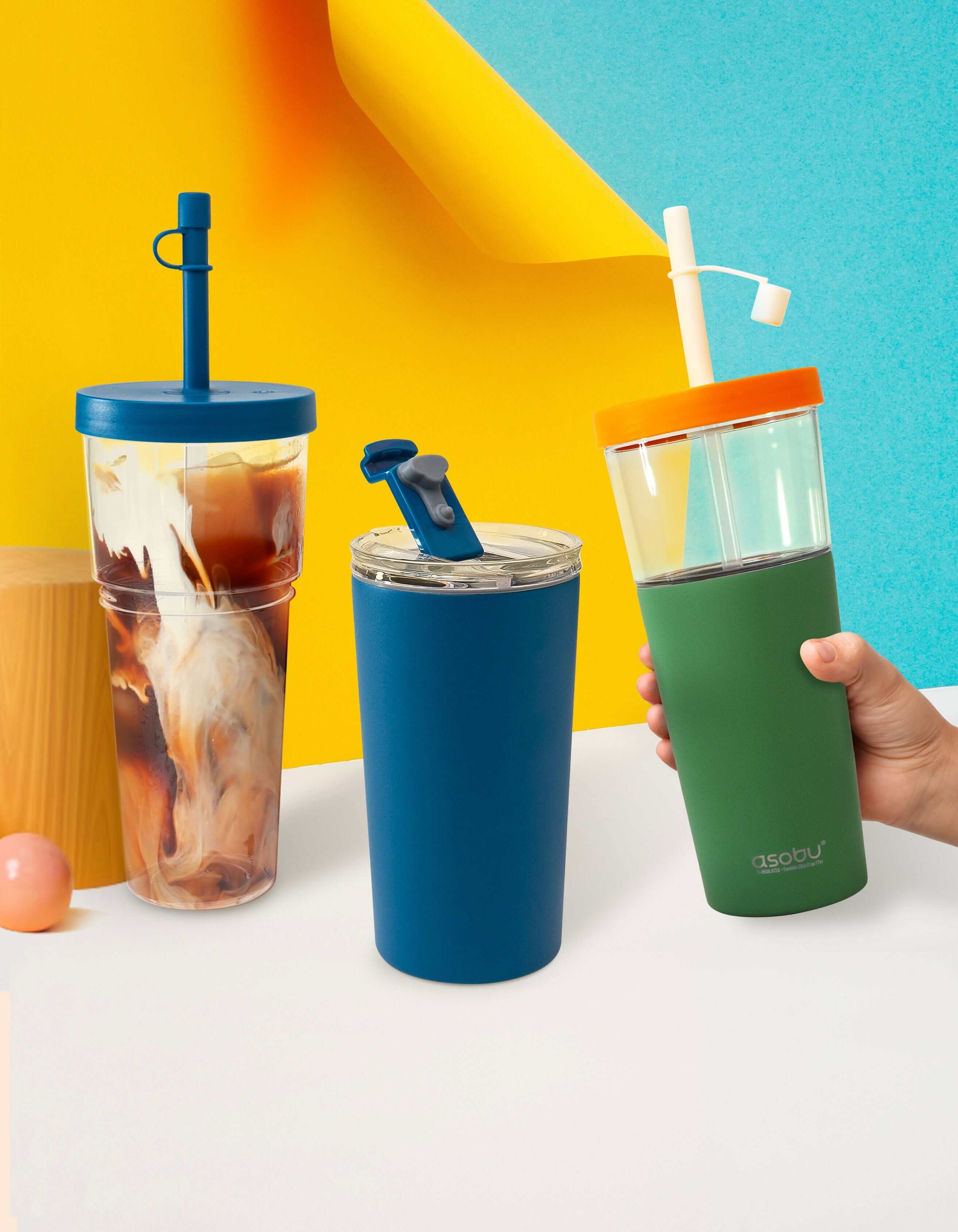 ASOBU termo puodelis Marina, 845 ml, ICT400 pastelinės žalios spalvos Asobu