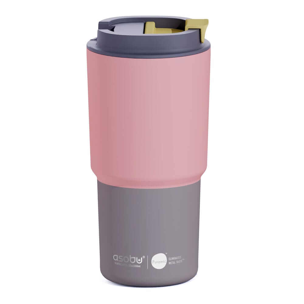 pastelinė oranžinė Termo gertuvė Asobu Pick Me Up, 650 ml, BF62 pastelinės mėlynos spalvos Asobu