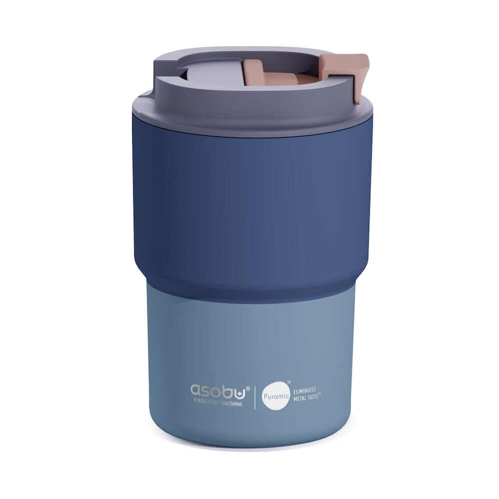 Pasteļu zila Termo puodelis Asobu Coffee Express, 360 ml, pastelinės rožinės spalvos Asobu