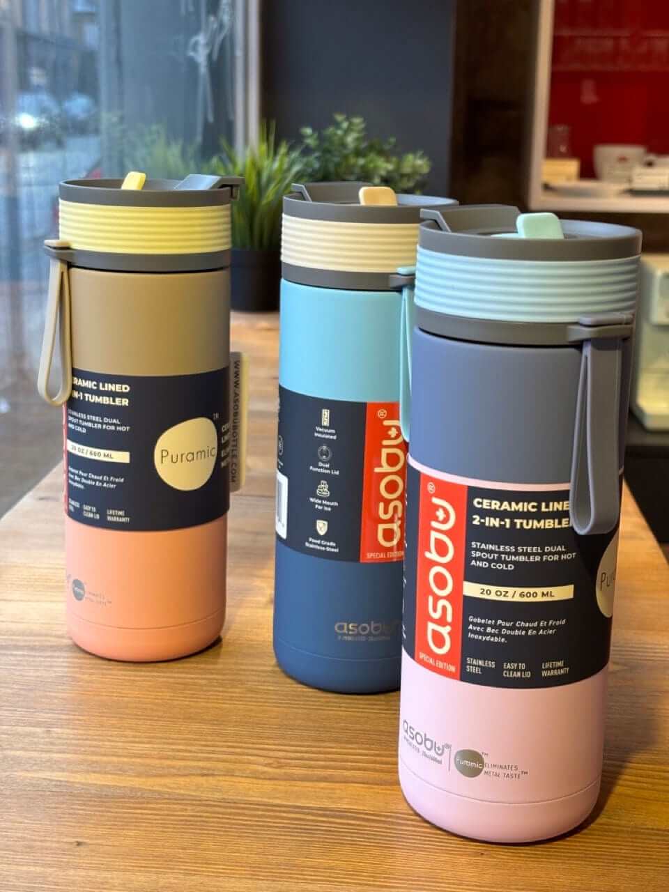 Termo gertuvė Asobu Aspen, 600 ml, BF27 pastelinės mėlynos spalvos Asobu