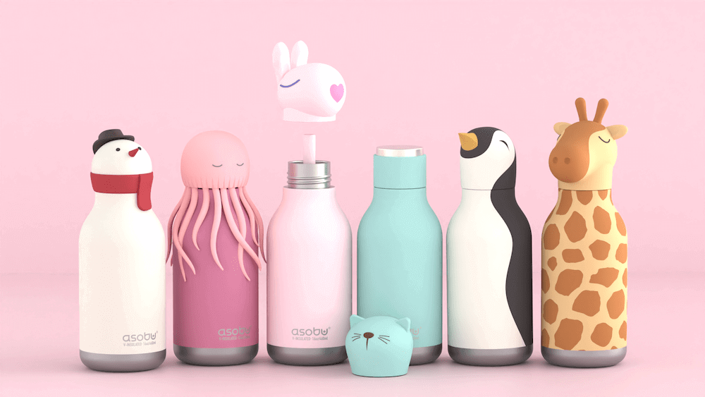 Termo gertuvė Asobu Bestie, 460 ml, JELLY FISH Asobu