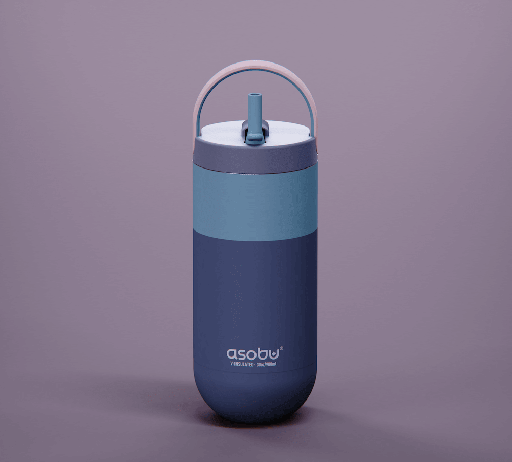 Termo gertuvė Asobu Orbit, 900 ml, SBV45 pastelinės rožinės spalvos Asobu