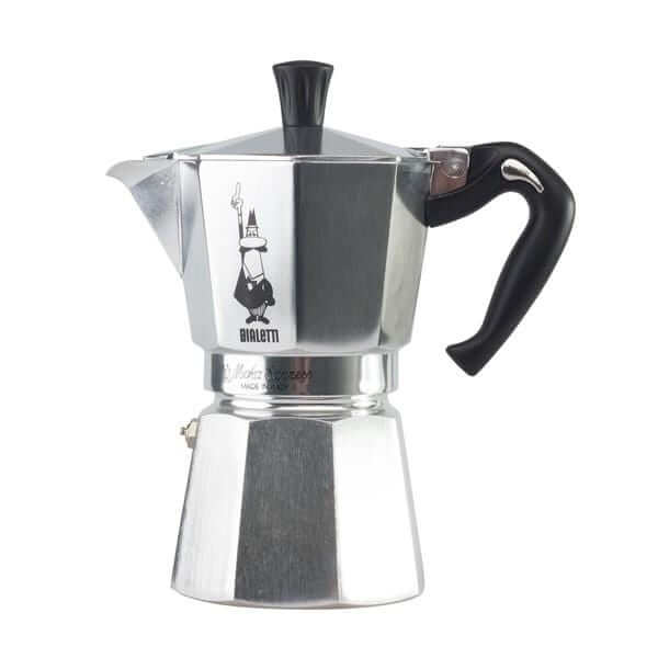 Moka kavinukas Bialetti Express 6 puodeliams, metalo spalvos Bialetti