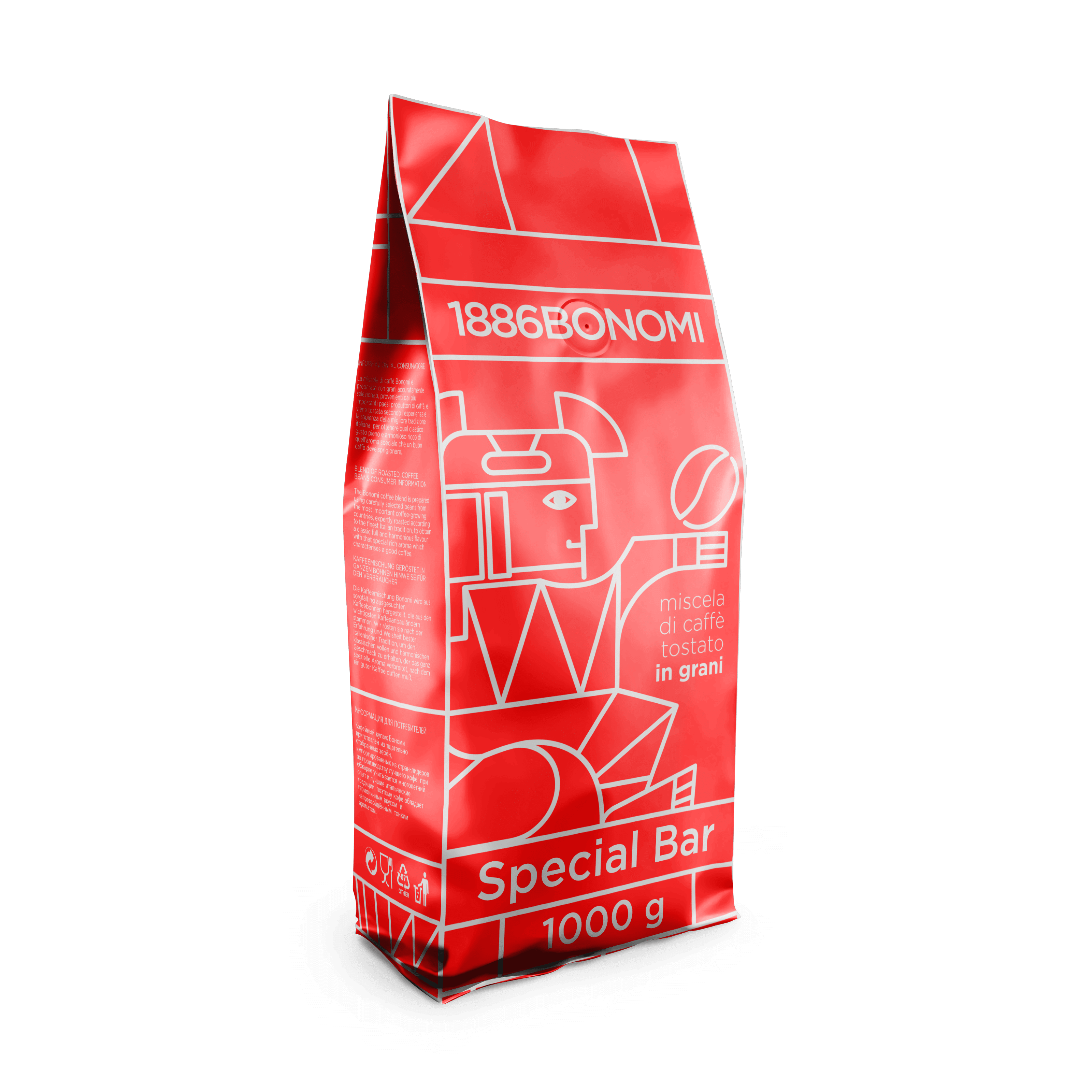 Kavos pupelės 1886Bonomi - Special Bar, 1 kg Bonomi