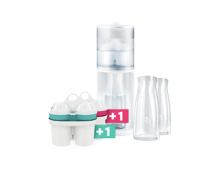 AQUAlizer vandens filtravimo stotis (2 filtrai, 2 grafinai), Aš Myliu Kavą