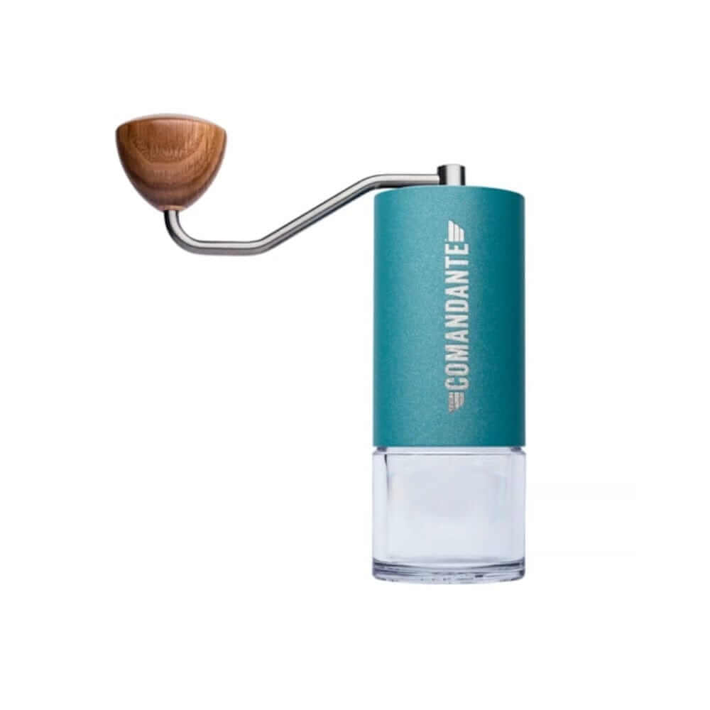 Rankinė kavamalė Comandante C40 MK4 Nitro Blade Alpine Lagoon Comandante