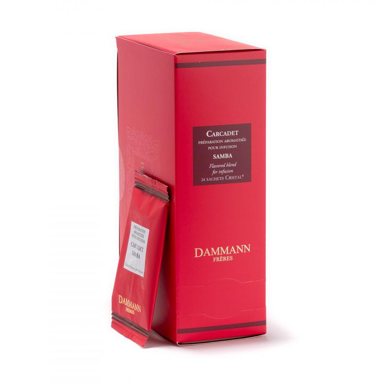 Arbata maišeliuose Dammann Frères - Samba Carcadet, 20 vnt., Aš Myliu Kavą