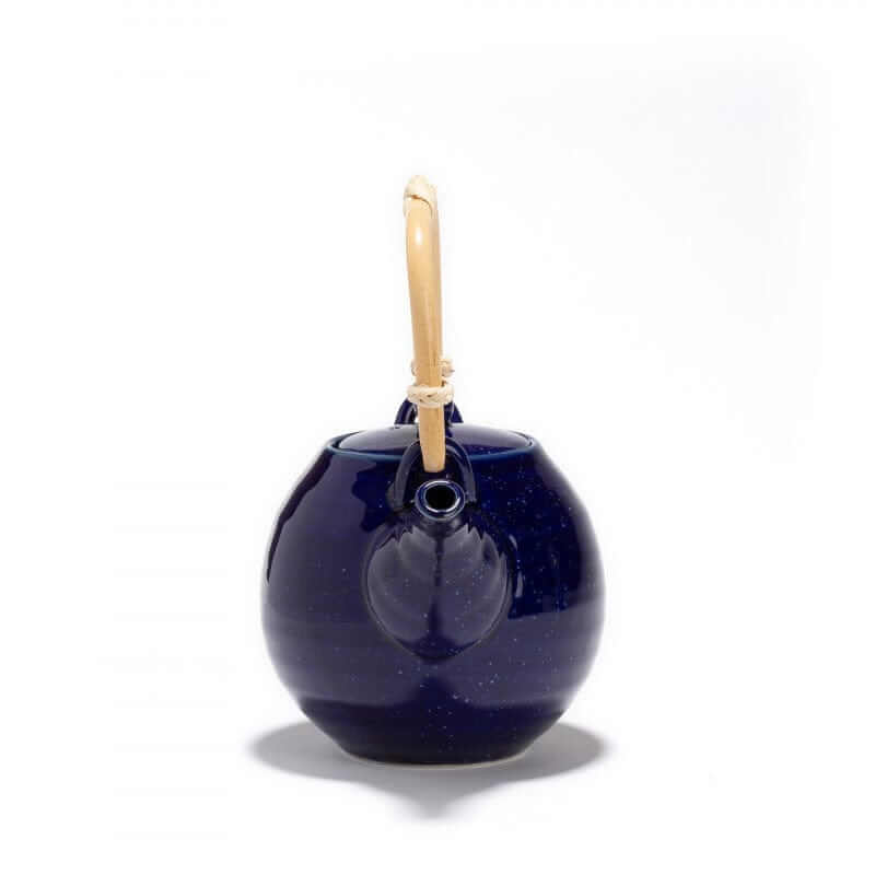 Arbatos puodelis Dammann Frères porceliano Aoi, 550 ml, mėlynos spalvos, Aš Myliu Kavą