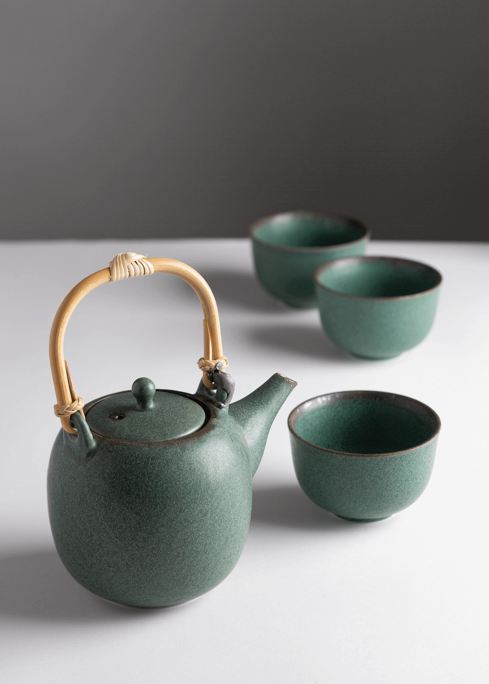 Arbatos puodelis Dammann porceliano Gurin, 550 ml, mėlynos spalvos, Aš Myliu Kavą