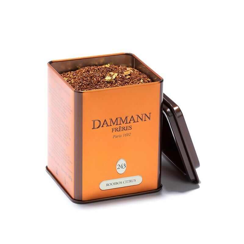 Biri arbata Dammann Frères Rooibos Citrus, 100 g, Aš Myliu Kavą