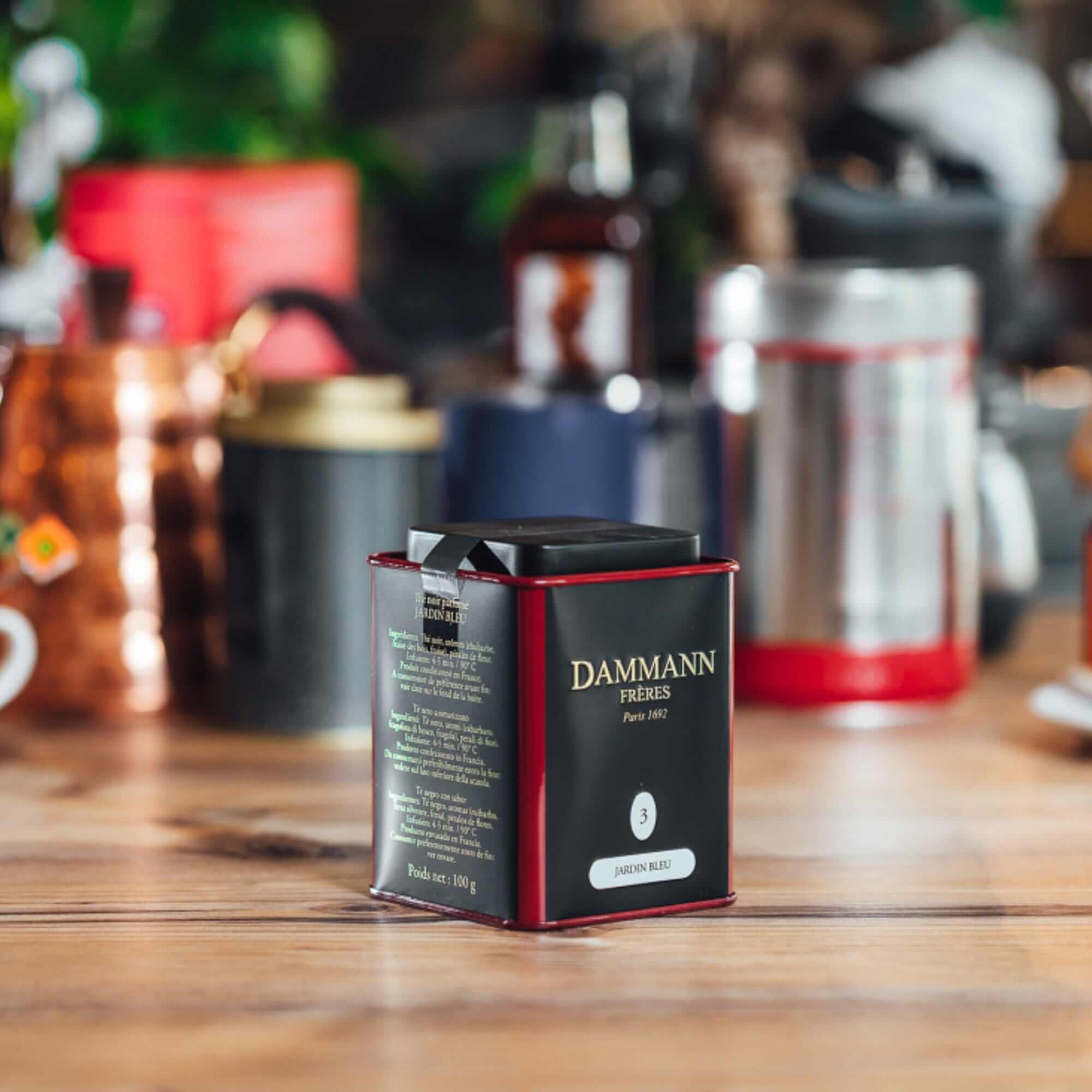 Biri arbata Home Jardin Bleu - 3 juodųjų aromatų, 100 g, Aš Myliu Kavą