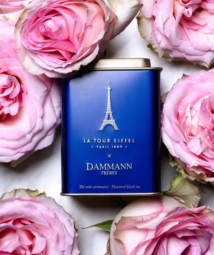 Biri juodoji, aromatizuota arbata Home, Tour Eiffel 100 g Dammann