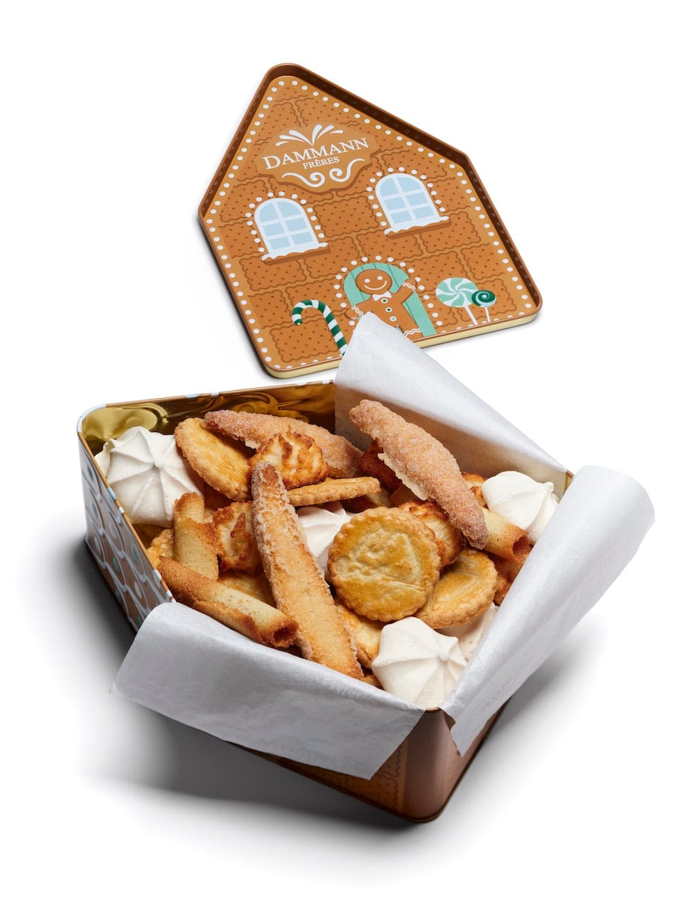 DAMMANN birios arbatos rinkinys su arbatos sieteliu - „Candy Christmas“ selekcija 3 x 40g Dammann