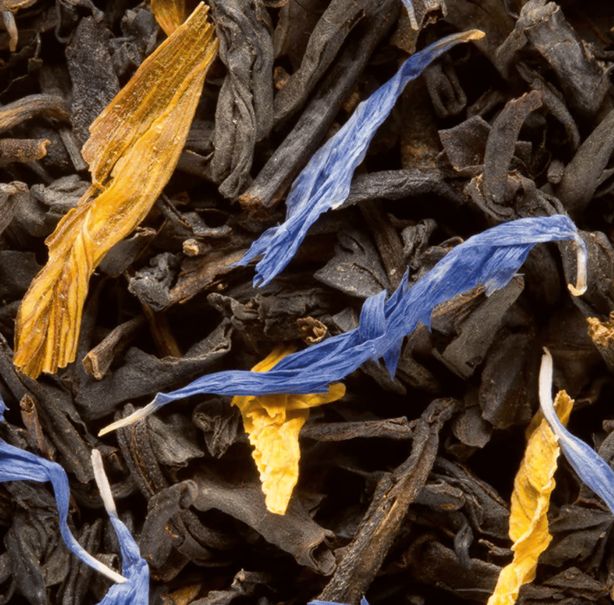 DAMMANN birios arbatos rinkinys su filtru „Jardin Bleu N°3“ juoda aromatizuota 40 g Dammann