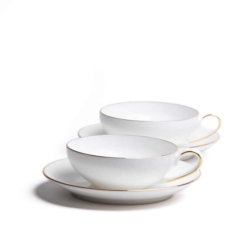 Dammann Frères Concorde puodeliai su lėkštutėmis 125 ml, 2 vnt. Dammann