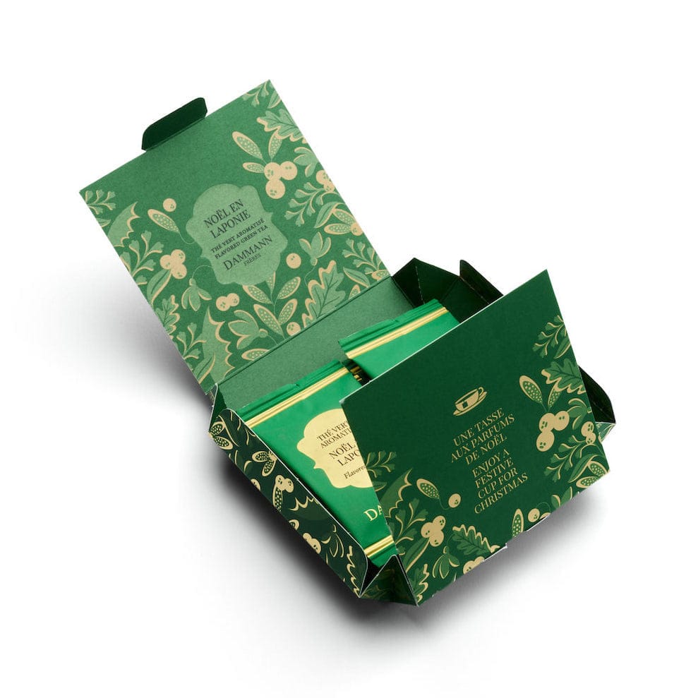 DAMMANN arbatos rinkinys maišeliuose Noël en Laponie, žalia aromatizuota, 6 vnt. Dammann