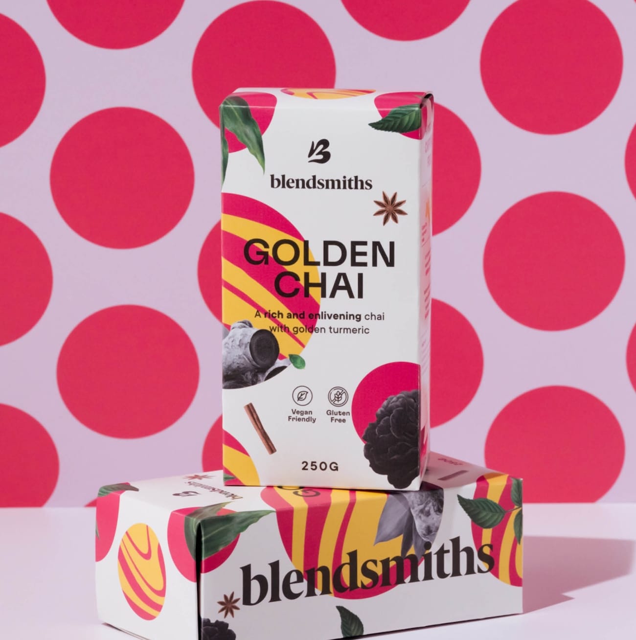 BLENDSMITHS gėrimo mišinys „Golden Chai“, 250 g Fonte