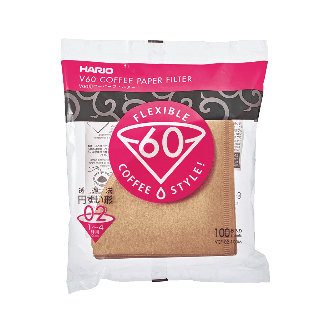 Filtrai V60 rudi, 100 vnt. Hario