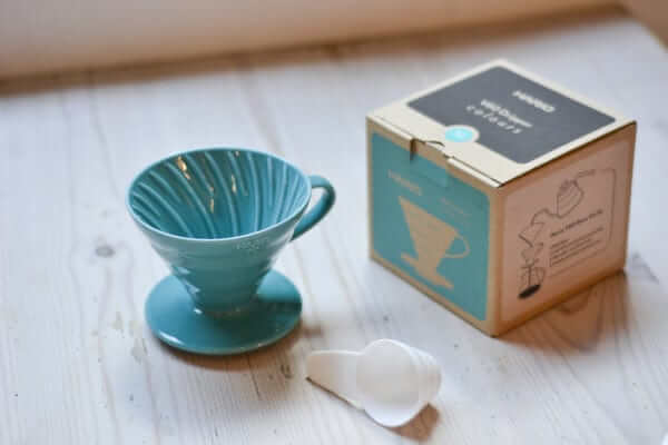 V60 filtro dubuo, keraminis, geltonas, VDC-02-TQ-UEX Hario