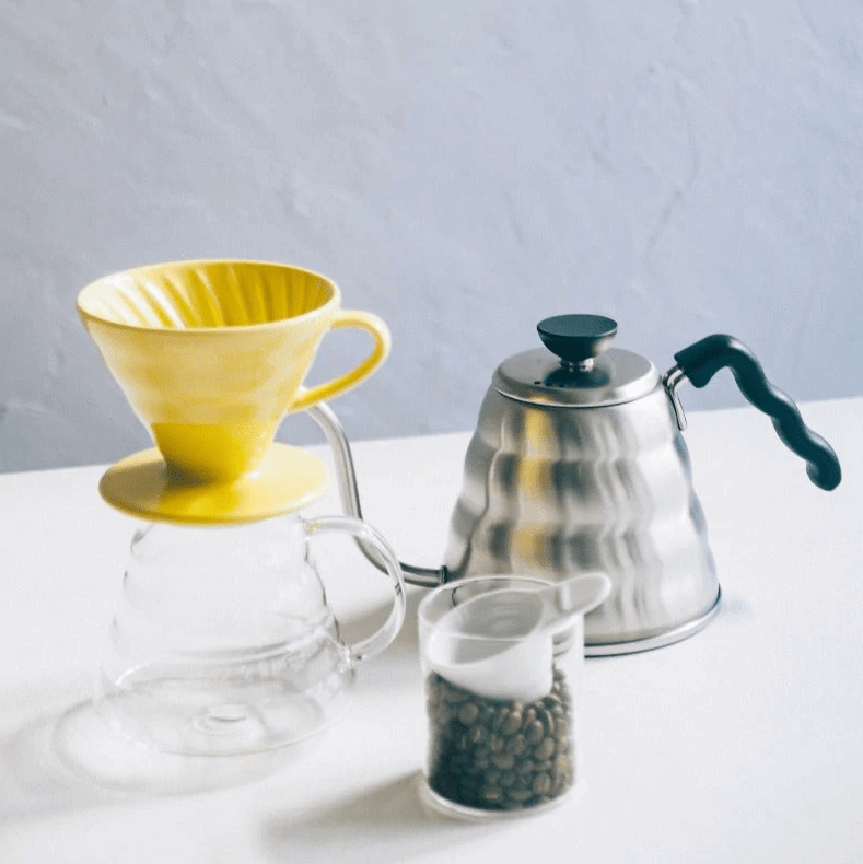 V60 filtro dubuo, keraminis, geltonas, VDC-02-YEL-EX Hario