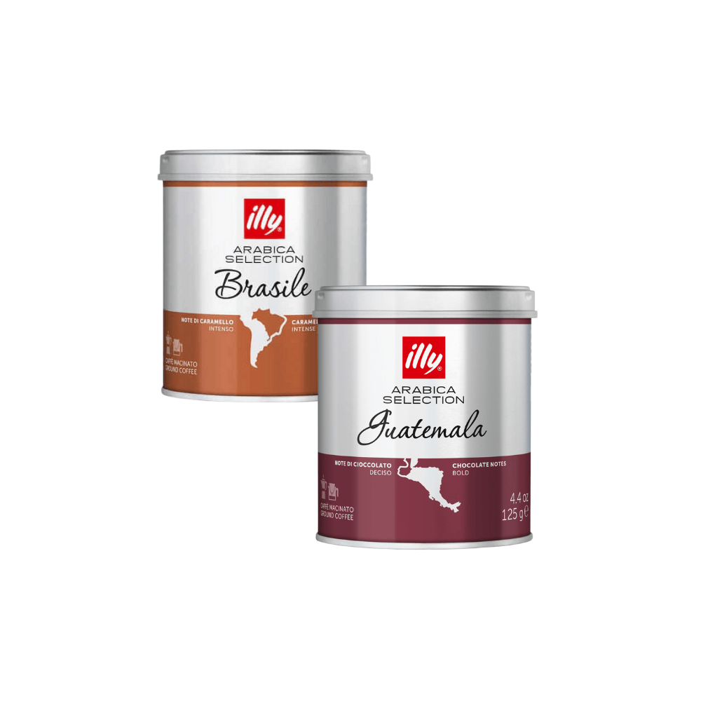 ILLY dovanų rinkinys - kavos kalėdinė eglutė, 2 x 125 g maltos ILLY kavos illy