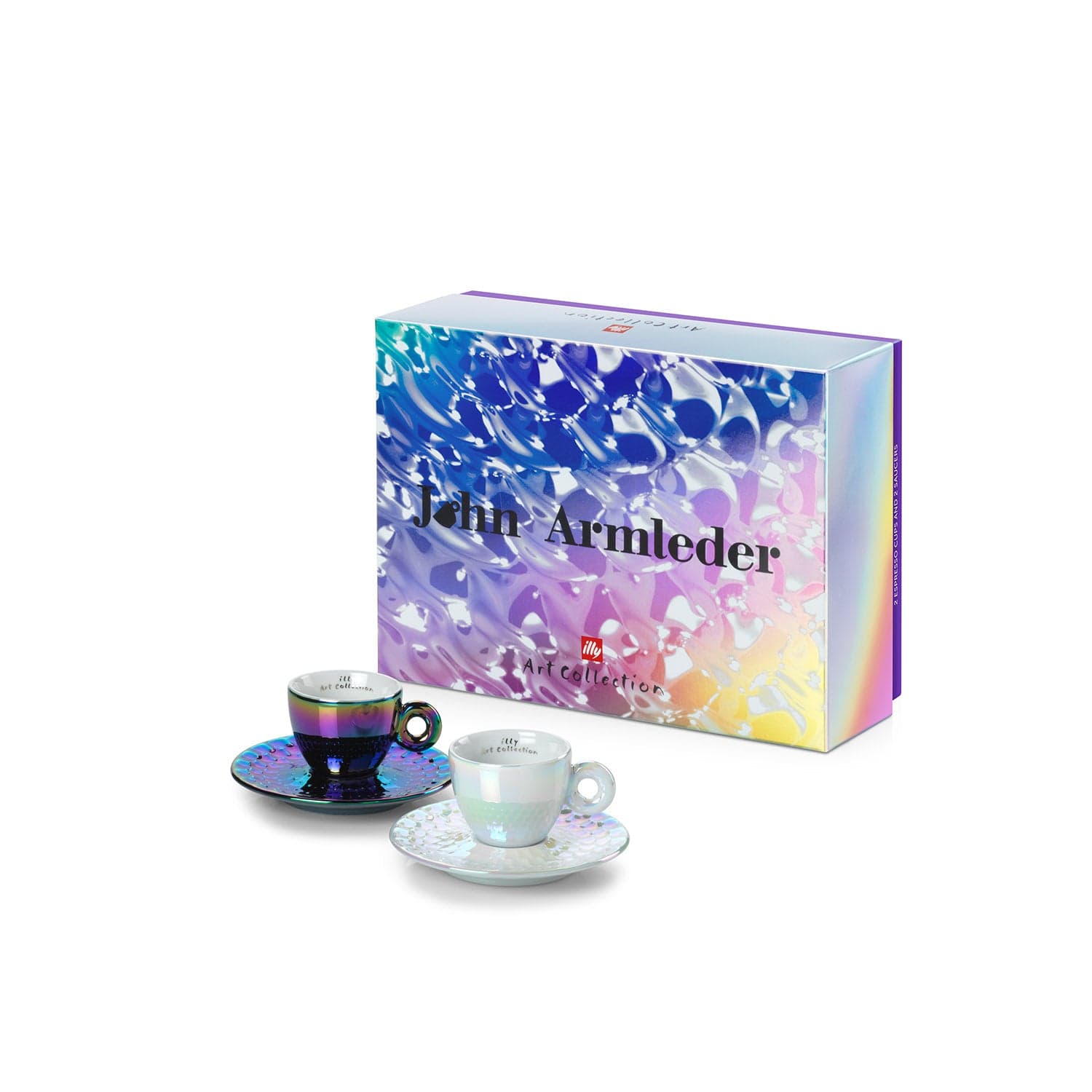 Illy iAC Armleder, 2 espresso puodeliai su lėkštutėmis, 60 ml, 2025 illy