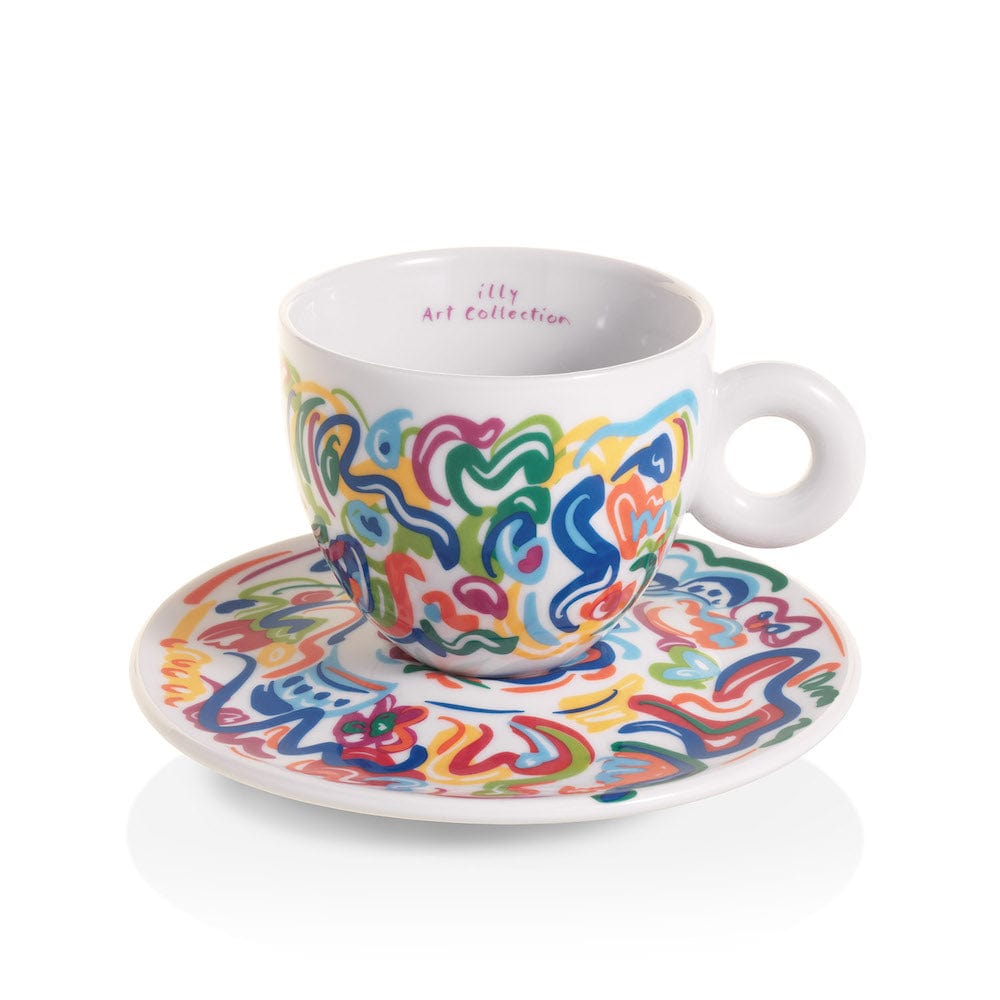 Illy iAC Calero, 4 kapučino puodeliai su lėkštutėmis, 170 ml, 2025 illy