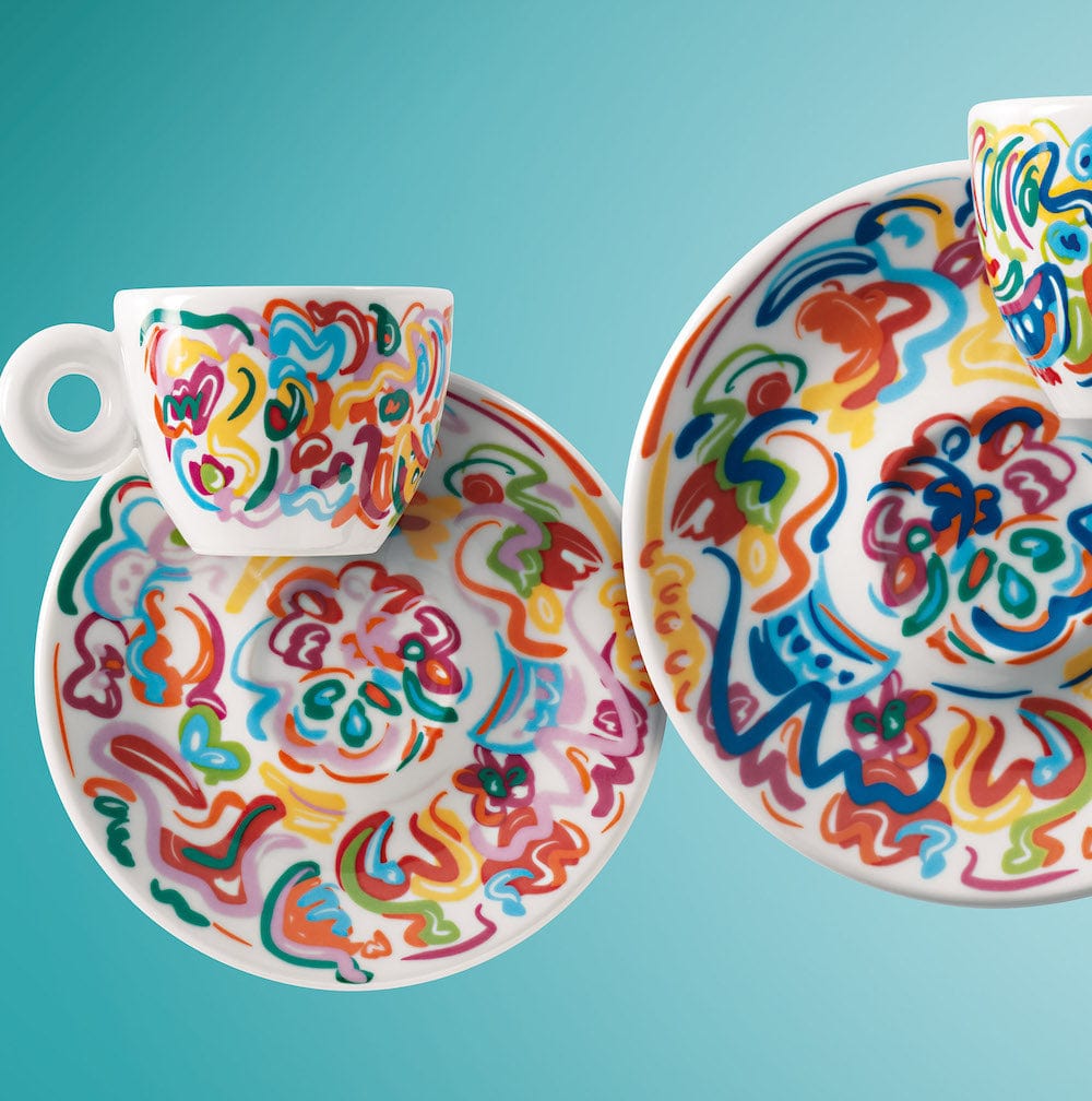 Illy iAC Calero puodeliai, 2 espresso kavos su lėkštutėmis, 60 ml, 2025 illy