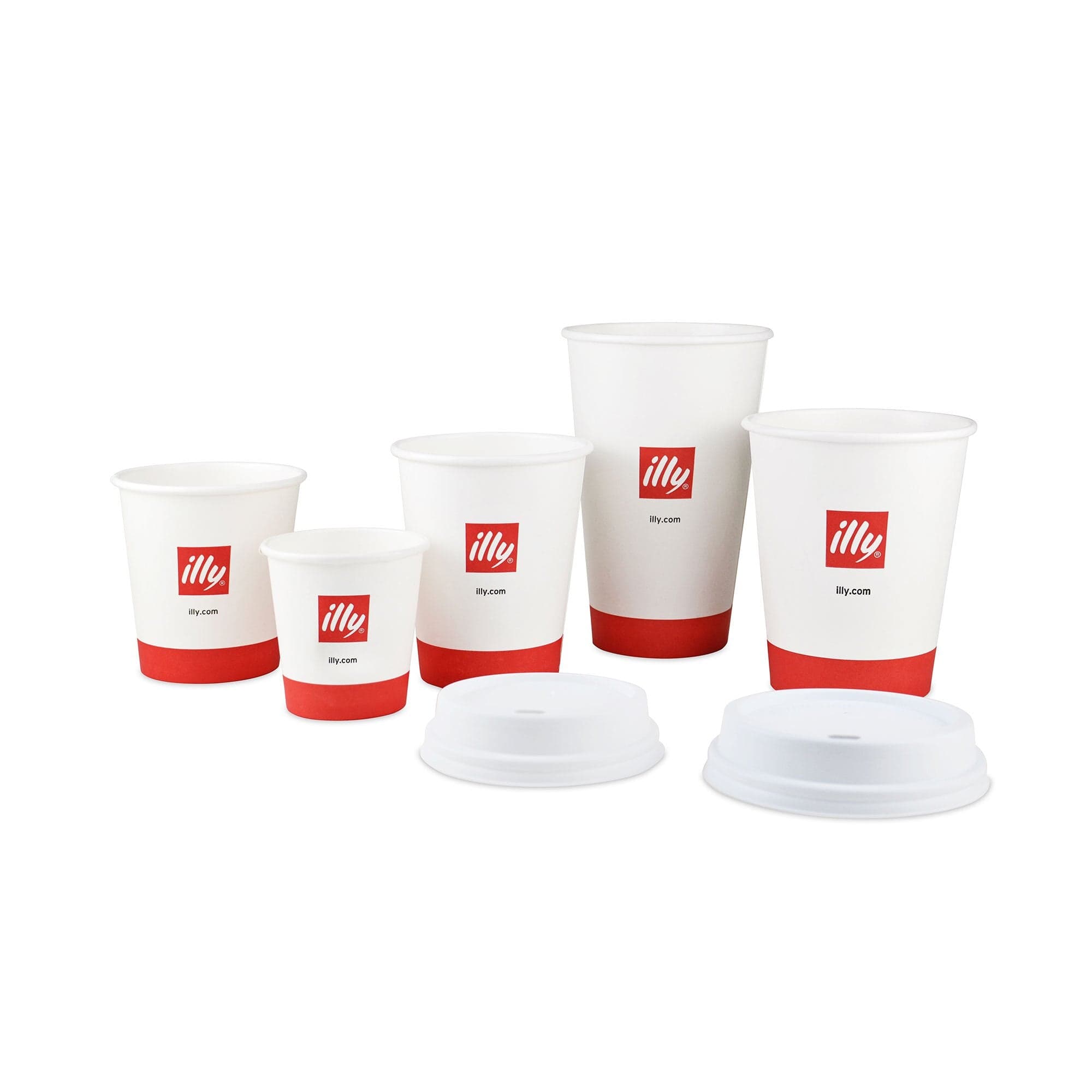 Vienkartiniai illy puodelių dangteliai 350 ml, 100 vnt. illy