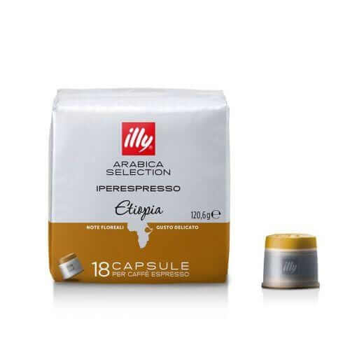 1 pakuotė Kavos kapsulės illy IperEspresso - Arabica Selection Ethiopia, 18 vnt. illy