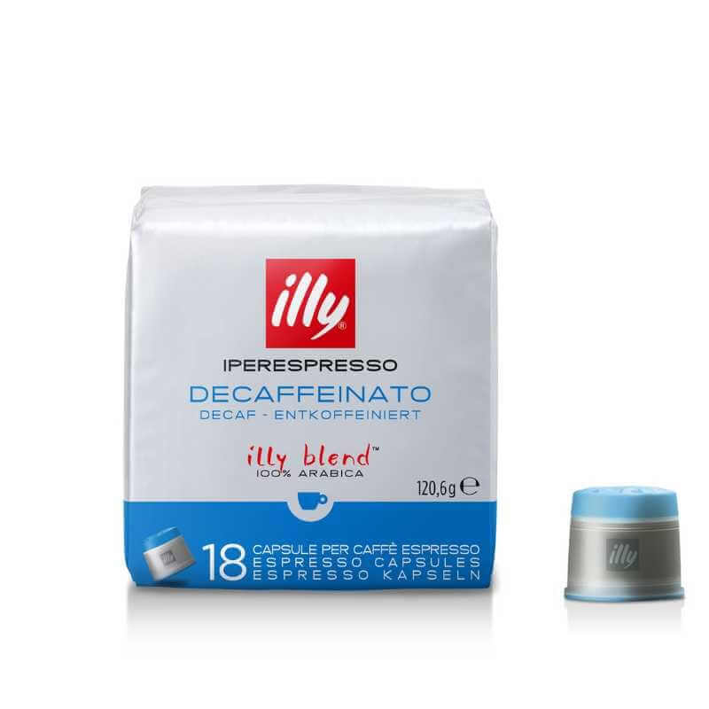 1 pakuotė Kavos kapsulės illy IperEspresso be kofeino - Decaffeinato, 18 vnt. illy