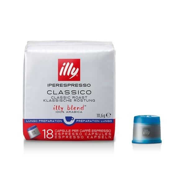 1 pakuotė Kavos kapsulės illy IperEspresso - Classico Lungo 18 vnt. illy