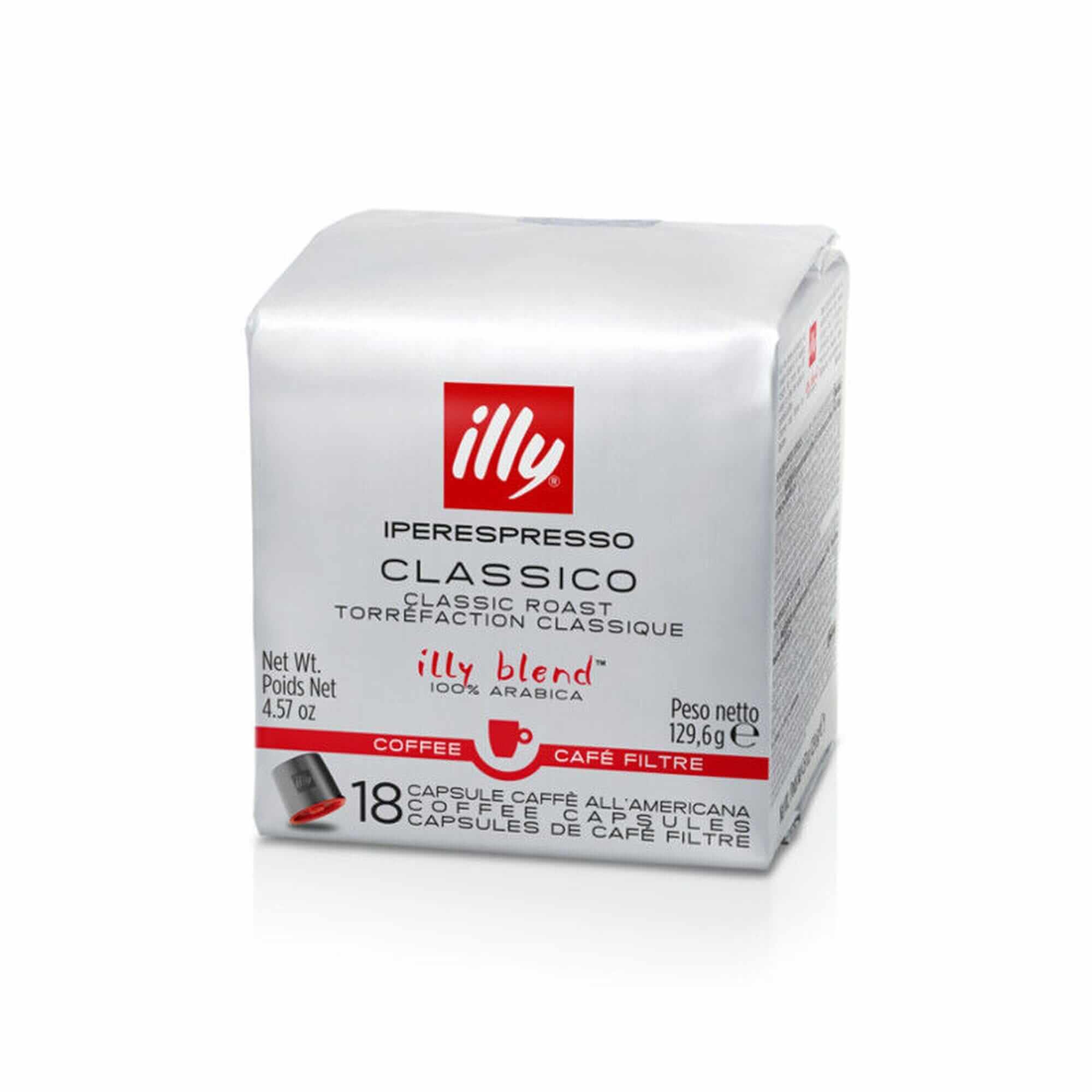 1 pakuotė Kavos kapsulės illy IperEspresso filtrinės - Classico, 18 vnt. illy