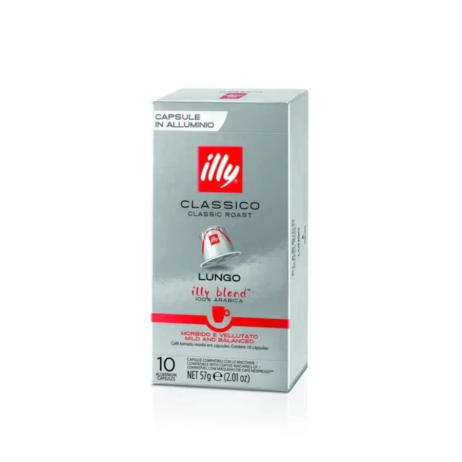 1 pakuotė Kavos kapsulės Illy Lungo Classico, Nespresso aparatams 10 vnt illy