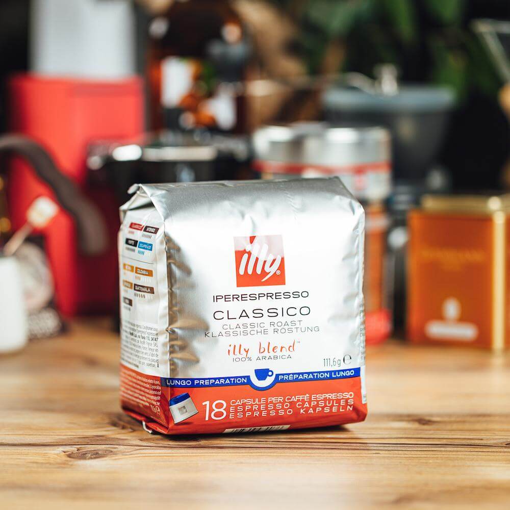 Kavos kapsulės illy IperEspresso - Classico Lungo 18 vnt. illy