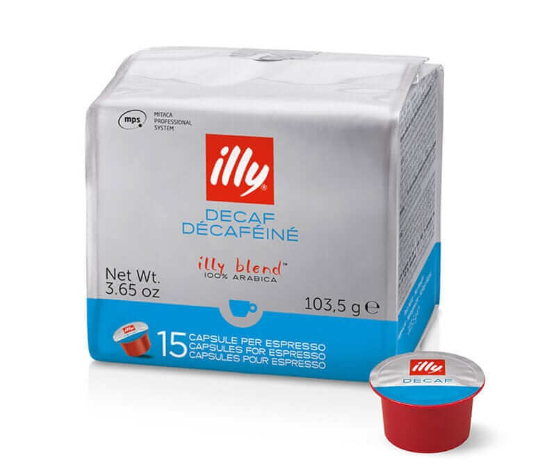 Kavos kapsulės illy MPS be kofeino - Defac Decafeine, 15 vnt. illy