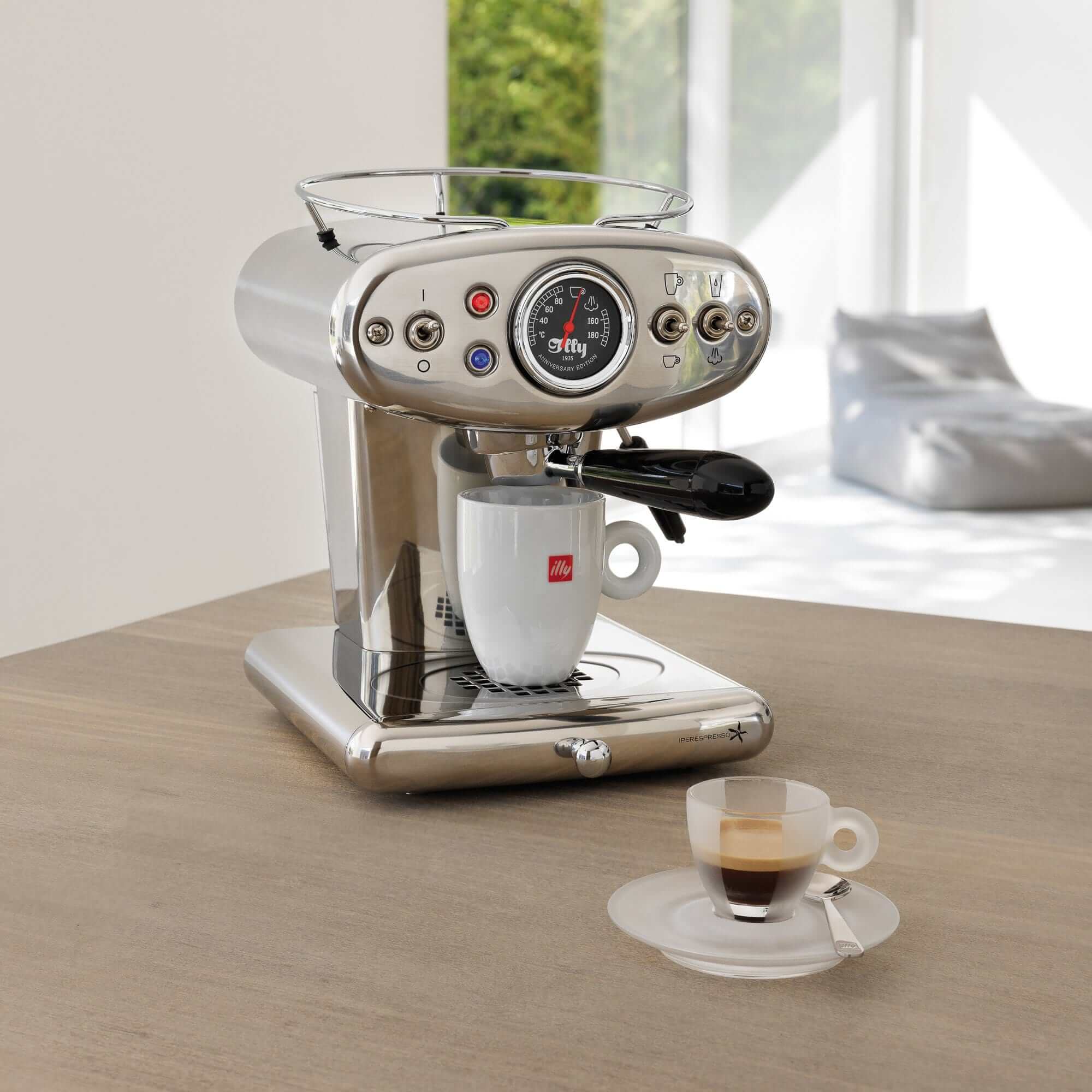 Kavos aparatas illy X1 Anniversary Eco Mode, chrome illy