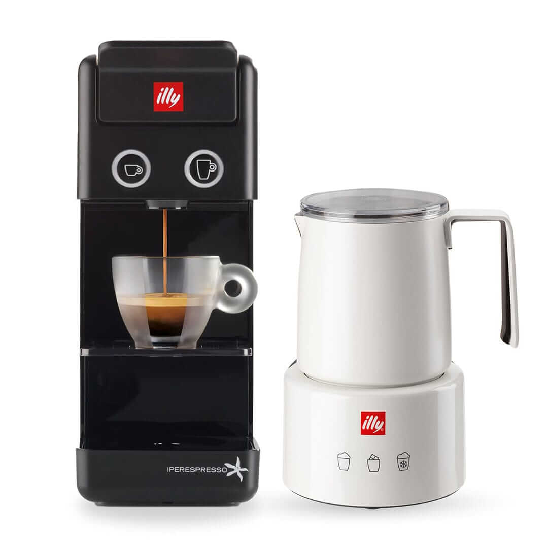 Kavos aparatas illy - Y3.3 + pieno plakiklis illy