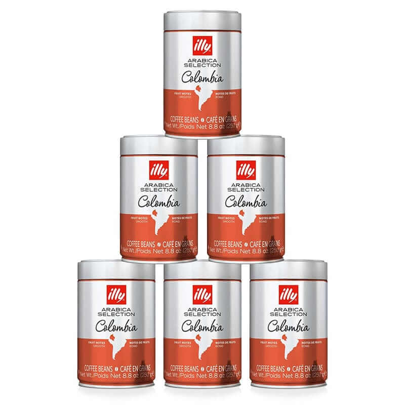 6 vnt Kavos pupelės illy Arabica Selection Colombia, 250 g illy
