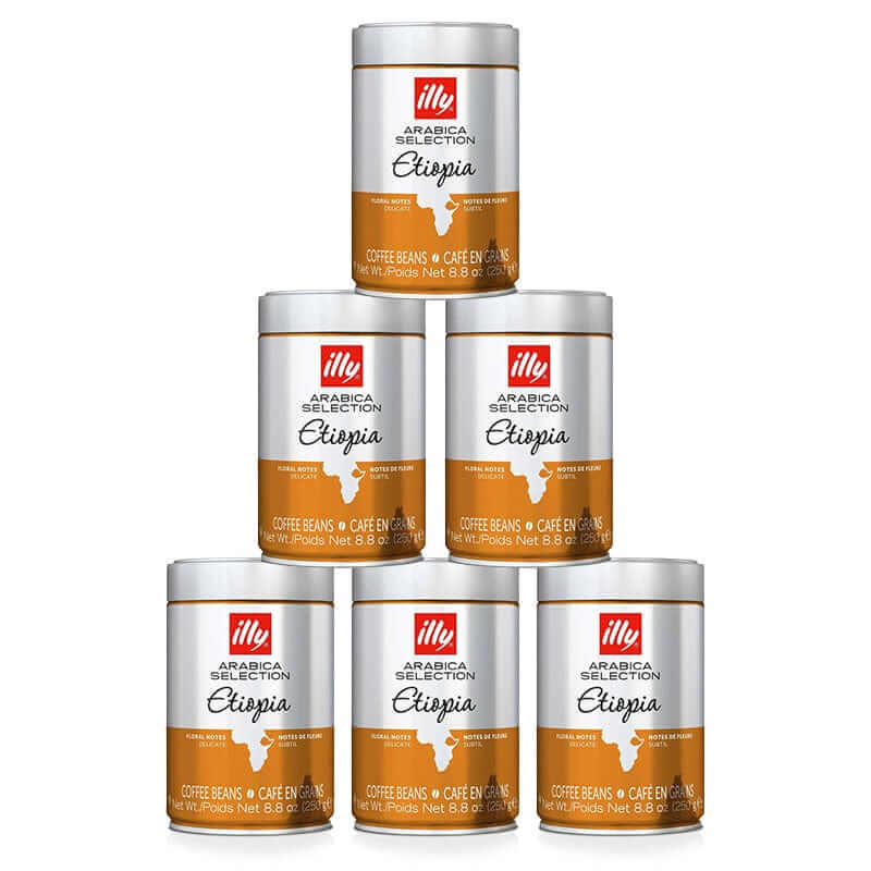 6 vnt Kavos pupelės illy Arabica Selection Etiopija, 250 g illy