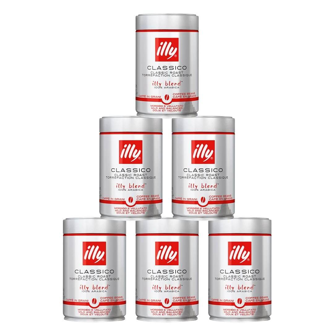 Kavos pupelės illy 250 g x 6 vnt. illy