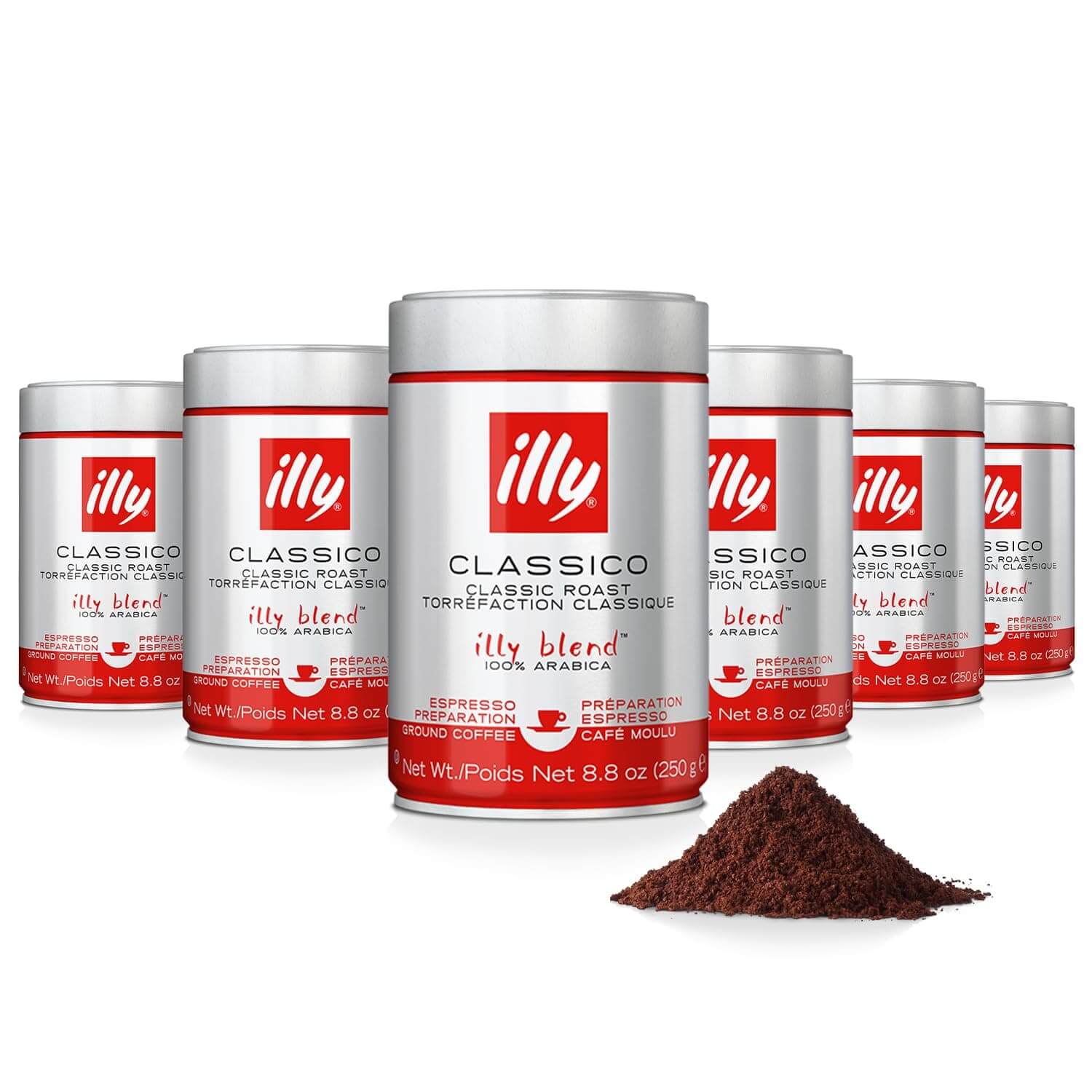 Malta kava - illy, vid. skr., 250 g x 6 vnt. illy