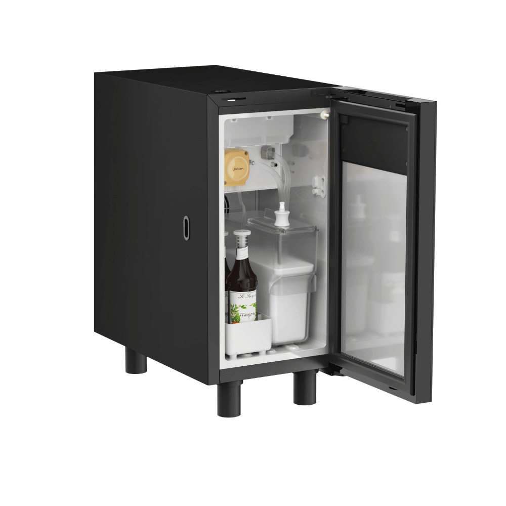 Kalerm pieno šaldytuvas ir sirupų stotis C2S, juodas Kalerm