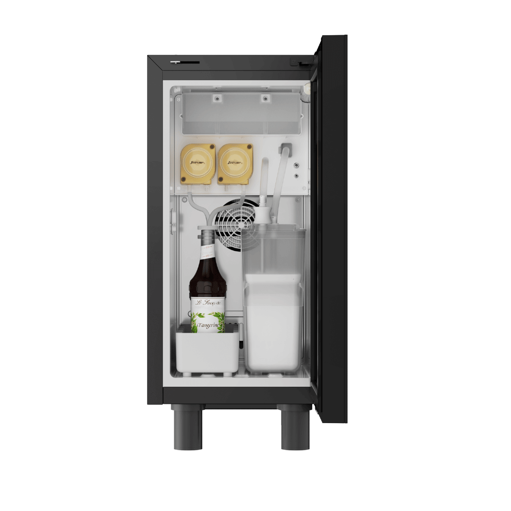 Kalerm pieno šaldytuvas ir sirupų stotis C2S, juodas Kalerm